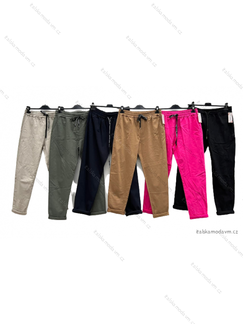 Kalhoty dlouhé strečové dámské (L/XL ONE SIZE) ITALSKÁ MÓDA IMD22036