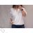 Tunika halenka křížená krátký rukáv dámská (M/L ONE SIZE) ITALSKÁ MÓDA IMD22038