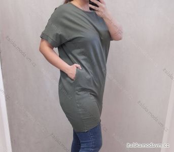 Šaty oversize krátký rukáv dámské nadrozměr (2XL/3XL ONE SIZE) ITALSKá MóDA IM722010