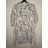 Šaty košilové 3/4 dlouhý rukáv dámské (4XL/5XL ONE SIZE) ITALSKÁ MODA IMB22511