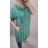 Šaty košilové s kapucí krátký rukáv dámské (XL/2XL ONE SIZE) ITALSKÁ MÓDA IMJ22002