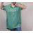 Šaty košilové s kapucí krátký rukáv dámské (XL/2XL ONE SIZE) ITALSKÁ MÓDA IMJ22002