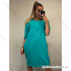 Šaty klasik dlouhý rukáv dámské (L/XL ONE SIZE) ITALSKá MóDA IMM21410