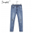 Rifle jeans s perličkami dámské (26-30/XS-L) AFASHION AF18057 světle modrá 26