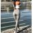 Nohavice jeggings duble push up dámske (xs,s,m,l,xl) Poľsko moda PUS18009 S (EU 36/ Kalhoty 27-28) šedá