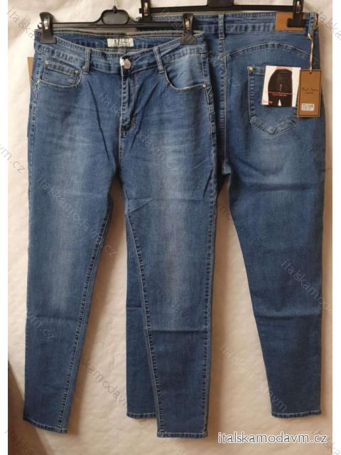 Rifle jeans dlhé dámske nadrozměr (42-50) JEANS BSJ21S5546/DR