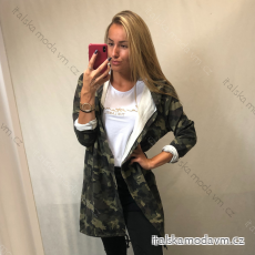 Cardigan bavlněný s kapucí dámský maskač (uni s/m/l) ITALSKá MóDA IM520044/DR