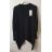 Svetr oversize dlouhý rukáv dámský (XL/2XL ONE SIZE) ITALSKá MODA IM721300 Černá xl/2xl one size