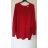 Svetr oversize dlouhý rukáv dámský (2XL/4XL ONE SIZE) ITALSKá MODA IM721401 královská modrá 2XL/4XL