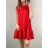 Šaty elegantní společenké dámské (uni s/m) ITALSKá MÓDA IMT19487 113 - červená