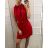 Šaty letní krátké dámské poliesterové (uni s/m) ITALSKá MODA IM919470 113 - červená