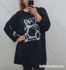 Šaty dlouhý rukáv dámské (UNI XL/3XL) ITALSKÁ MODA IM4200958/DR