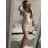 Šaty elegantní společenské třpytivé dámské (S/M ONE SIZE) ITALSKÁ MÓDA IMWG218633 Černá S/M
