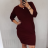 Šaty klasik krátký rukáv dámské  (2XL/3XL/4XL) ITALSKÁ MÓDA IM321245/DUR  smaragdová