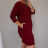 Šaty klasik krátký rukáv dámské  (2XL/3XL/4XL) ITALSKÁ MÓDA IM321245/DUR  smaragdová