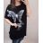 Tunika tričko krátky rukáv dámska (uni 3XL / 4XL) MODA ITALY TML22FLYBU