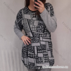 Tunika teplá dlouhý rukáv dámská nadrozměr (4XL/5XL ONE SIZE)TURECKÁ MODA TME22003