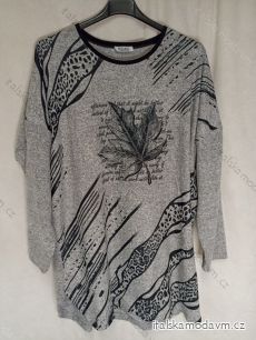 Tunika teplá dlouhý rukáv dámská nadrozměr (4XL/5XL ONE SIZE)TURECKÁ MODA TME22005