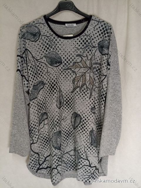 Tunika teplá dlouhý rukáv dámská nadrozměr (4XL/5XL ONE SIZE)TURECKÁ MODA TME22006