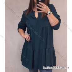 Šaty oversize elegantní 3/4 rukáv dámské (L/XL ONE SIZE) ITALSKÁ MÓDA IMD21560