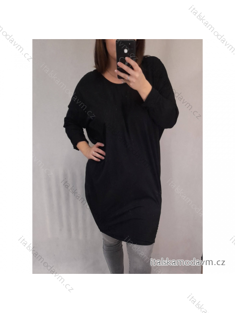 Tunika prodloužená dlouhý rukáv dámská nadrozměr (4XL/5XL ONE SIZE) ITALSKÁ MÓDA IMD21022