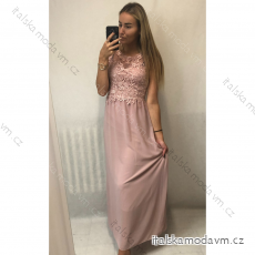 Šaty elegantní dlouhé plesové dámské (S/M ONE SIZE) ITALSKÁ MÓDA IMM21387