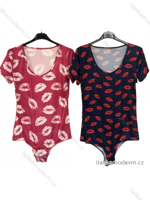 Body krátký rukáv dámské (S/M ONE SIZE) ITALSKÁ MÓDA IMM22419