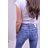 Kalhoty rifle jeans dámské (XS-XL) RE-DRESS IMT20RE3601-A modrá XL