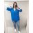 Tunika dlouhý rukáv dámská nadrozměr (XL/2XL ONE SIZE) ITALSKÁ MÓDA IM322003/DR