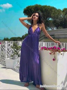 Šaty elegantní dlouhé na ramínka (S/M ONE SIZE) ITALSKÁ MODA IMM22432