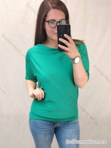 Tunika oversize krátký rukáv dámská nadrozměr (L/XL/2XL ONE SIZE) ITALSKÁ MÓDA IM722075