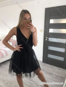 Šaty letní elegantní šifonové na ramínka dámské (S/M ONE SIZE) ITALSKÁ MÓDA IMM22Q52307/DR