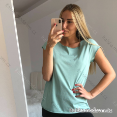 Tričko krátký rukáv dámské (S/M/L ONE SIZE) ITALSKÁ MÓDA IMP2105