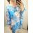 Tunika krátký rukáv dámská nadrozměr (XL/2XL/3XL ONE SIZE) ITALSKÁ MÓDA IM422397/DR 2XL/3XL růžová