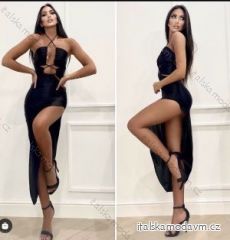 Šaty letní elegantní na ramínka dámské (S/M ONE SIZE) ITALSKÁ MÓDA IMPBB22B22559