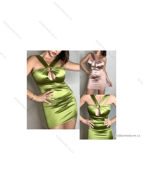 Šaty letné bez rukávu dámske (S/M ONE SIZE) TALIANSKA MÓDA IMPBB22B22802