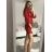 Šaty elegantní společenské třpytivé dámské (S/M ONE SIZE) ITALSKÁ MÓDA IMWG218633 Černá S/M