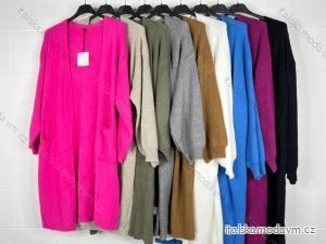 Cardigan dlouhý rukáv dámský (S/M ONE SIZE) ITALSKÁ MÓDA IMPBB22Z5007