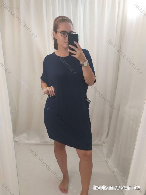 šaty oversize krátký rukáv dámská (XXL/5XL ONE SIZE) ITALSKá MóDA IM4211207/DR