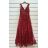 Šaty dlouhé letní na ramínka dámské (S/M ONE SIZE) ITALSKÁ MÓDA IMPSH2260035