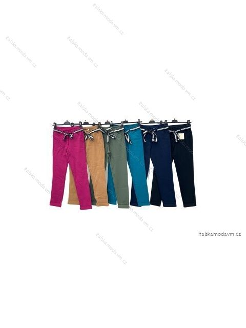 Nohavice s opaskom dlhé dámske (S/M ONE SIZE) TALIANSKA MÓDA IMPLM22298900075
