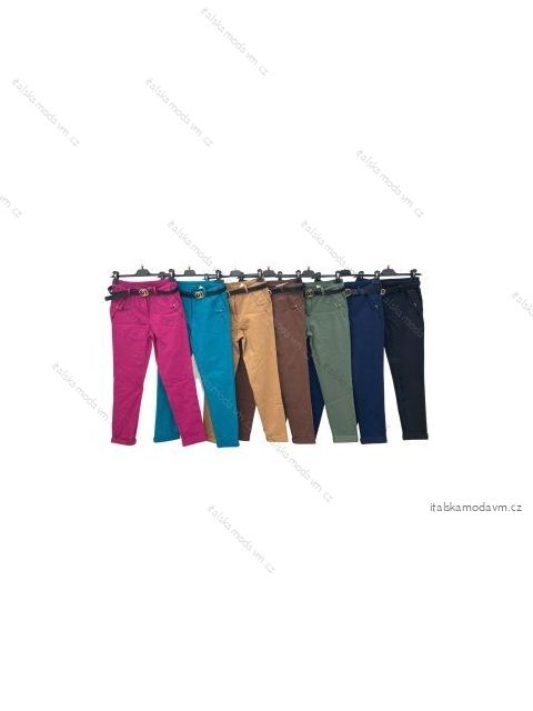 Nohavice s opaskom dlhé dámske (S/M ONE SIZE) TALIANSKA MÓDA IMPLM22302000080