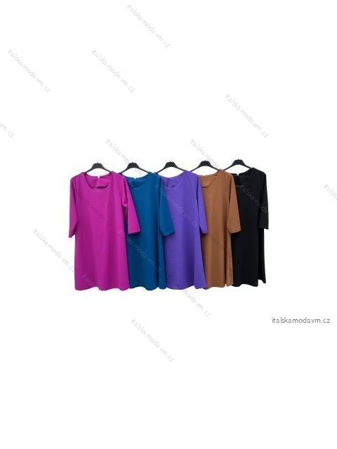 Šaty 3/4 rukáv dámske (S/M ONE SIZE) TALIANSKA MÓDA IMPLM22237700070