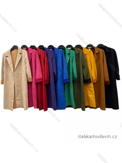 Cardigan/kabát dlouhý dlouhý rukáv dámská (S/M ONE SIZE) ITALSKÁ MÓDA IMPLM22803400095