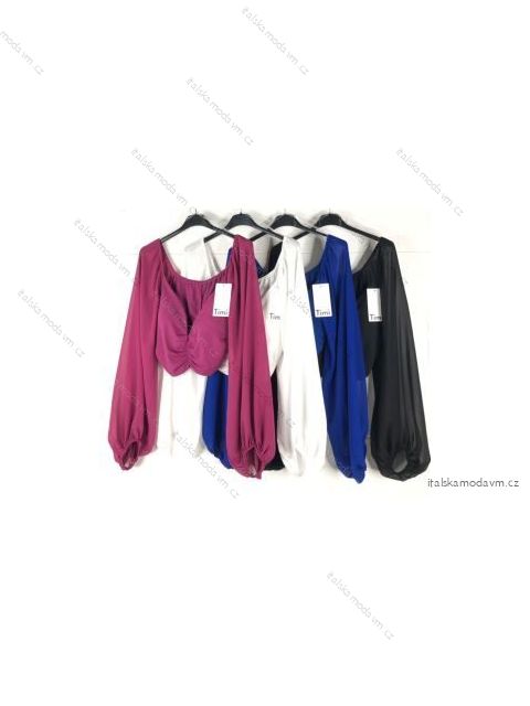 Top dlouhý rukáv dámské (S/M ONE SIZE) ITALSKÁ MÓDA IMPBB22A11127