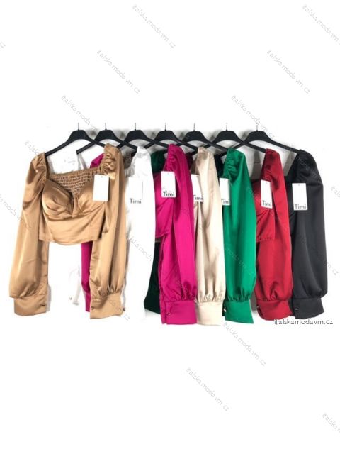 Top dlouhý rukáv dámské (S/M ONE SIZE) ITALSKÁ MÓDA IMPBB22C17258