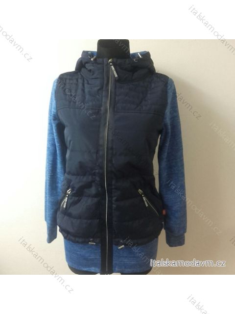 Mikina teplá dámská (m-2xl) LHD FASHION LHD-362 modrá S