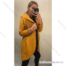 Cardigan bavlněný tenký dlouhý rukáv s kapucí dámský (S/M/L/XL ONE SIZE) ITALSKÁ MÓDA IMD22689