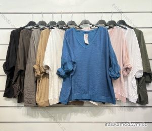 Tunika dlouhý rukáv dámská (S/M ONE SIZE) ITALSKÁ MÓDA IMPSH2222616-12