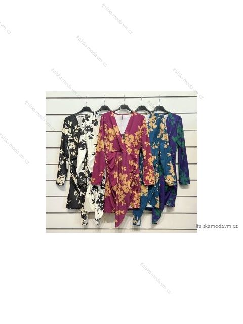Šaty dlouhý rukáv dámské (S/M ONE SIZE) ITALSKÁ MÓDA IMPSH2291862